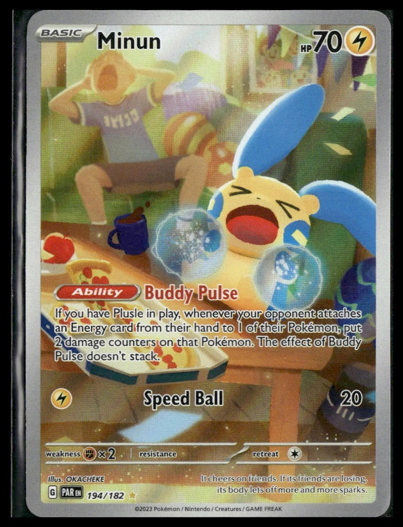 Minun #194/182 Paradox Rift NM
