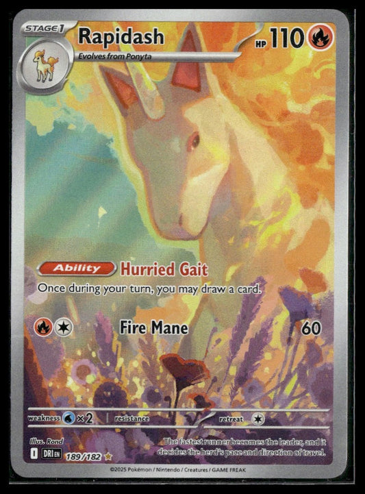 Rapidash #189/182 Destined Rivals NM