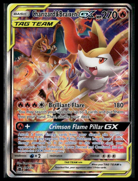Charizard & Braixen GX #SM230 SM Promos NM