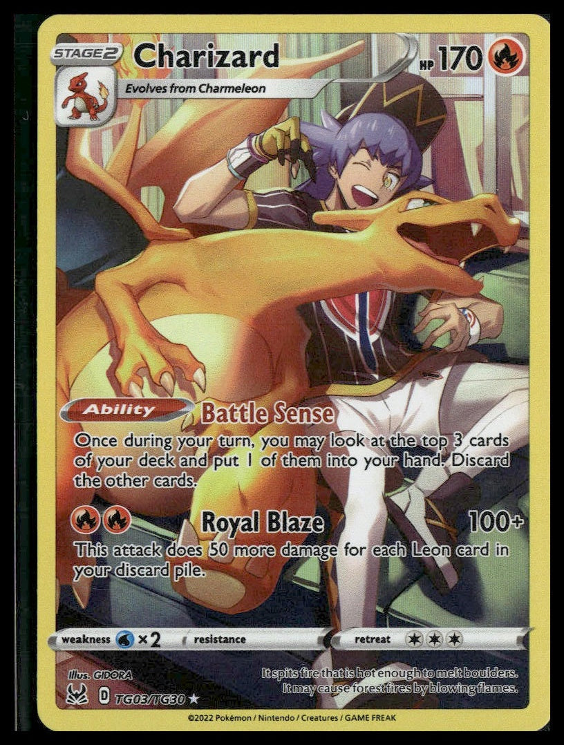 Charizard #TG03/TG30 Lost Origin Trainer Gallery NM