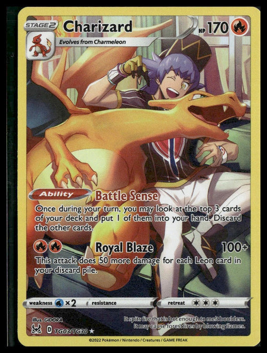 Charizard #TG03/TG30 Lost Origin Trainer Gallery NM