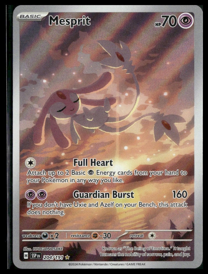 Mesprit #204/191 Surging Sparks NM