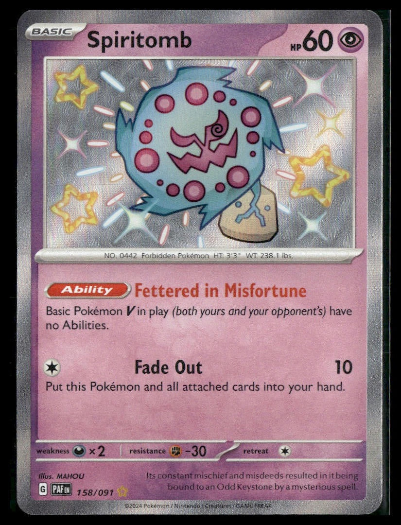 Spiritomb #158/091 Paldean Fates NM