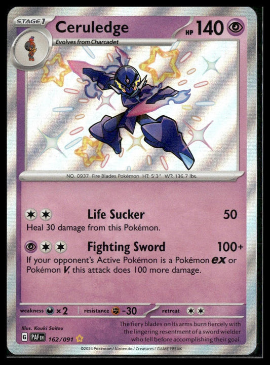Ceruledge #162/091 Paldean Fates NM
