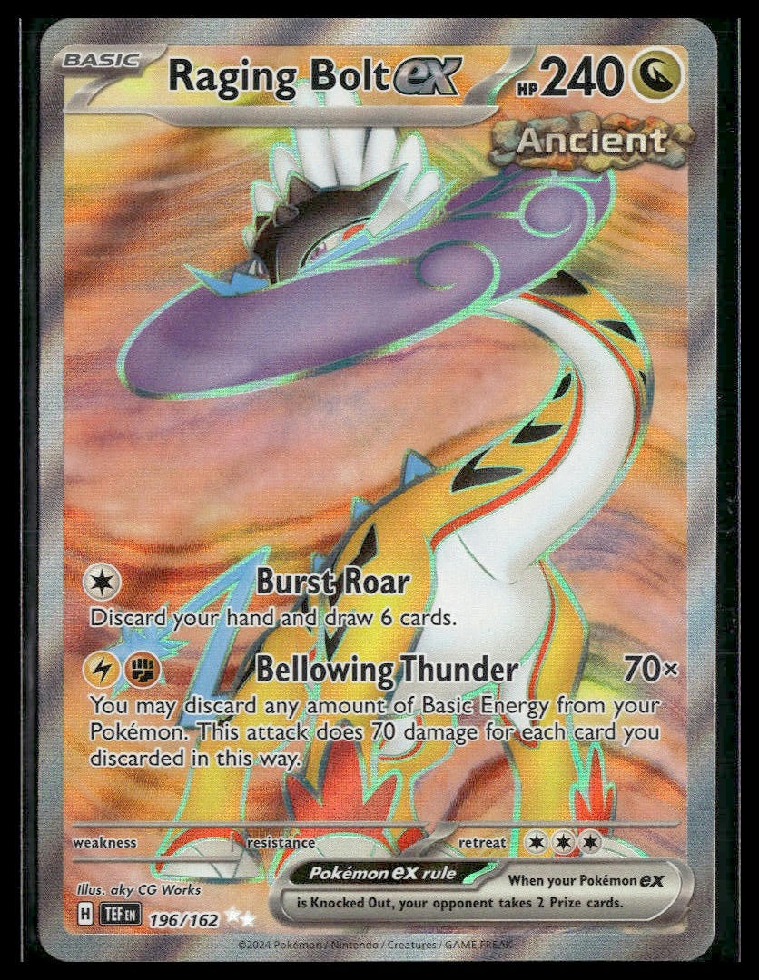 Raging Bolt ex #196/162 Temporal Forces NM