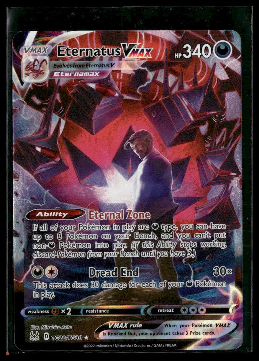 Eternatus VMAX #TG22/TG30 Mitsuhiro Arita Lost Origin Trainer Gallery NM