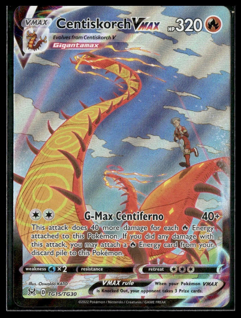 Centiskorch VMAX #TG15/TG30 Lost Origin Trainer Gallery NM