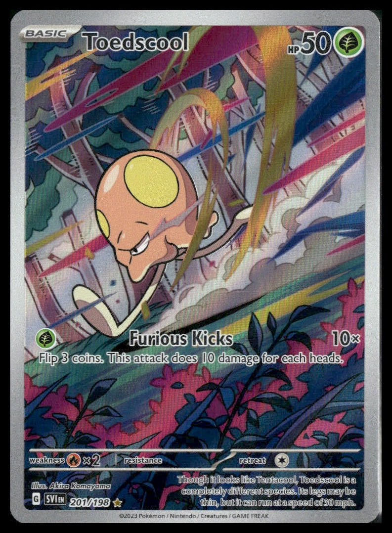 Toedscool #201/198 Scarlet & Violet Base Set NM