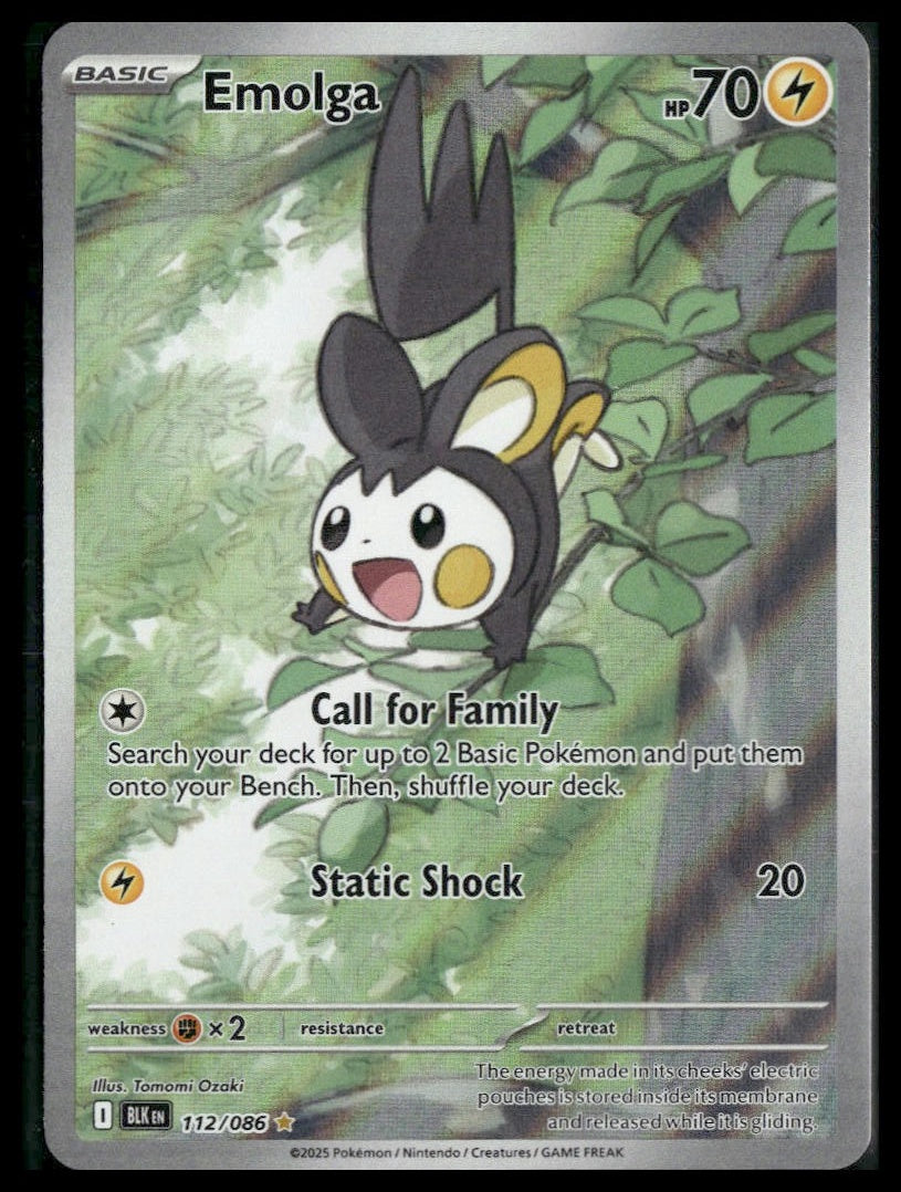 Emolga #112/086 Black Bolt NM