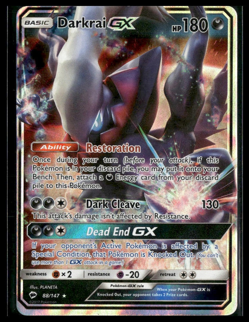 Darkrai GX #88/147 Burning Shadows LP