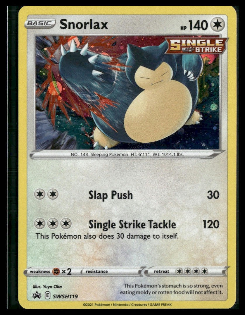 Snorlax #SWSH119 Cosmos Holo Sword & Shield Promo Cards NM