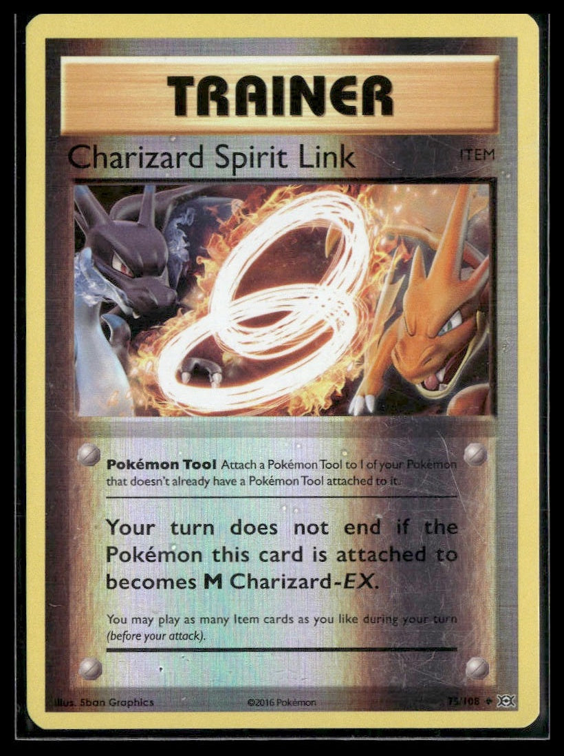 Charizard Spirit Link #75/108 Reverse Holo Evolutions LP