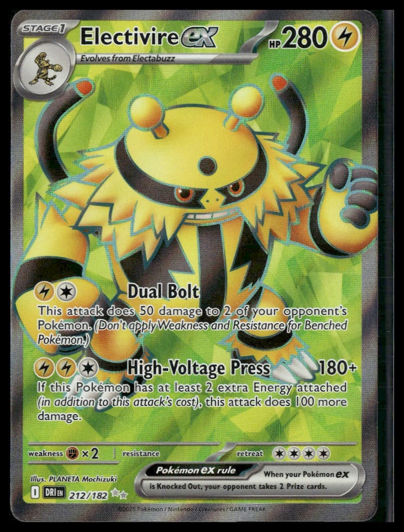 Electivire ex #212/182 Destined Rivals NM