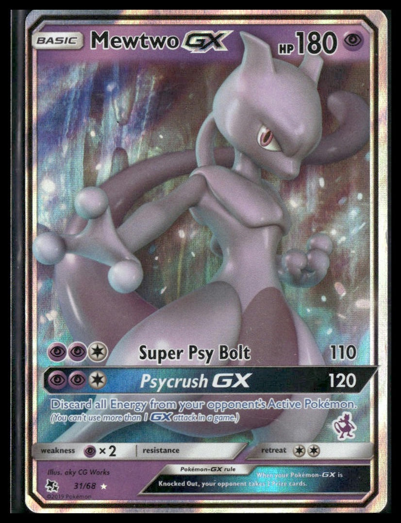 Mewtwo GX #31/68 Hidden Fates LP