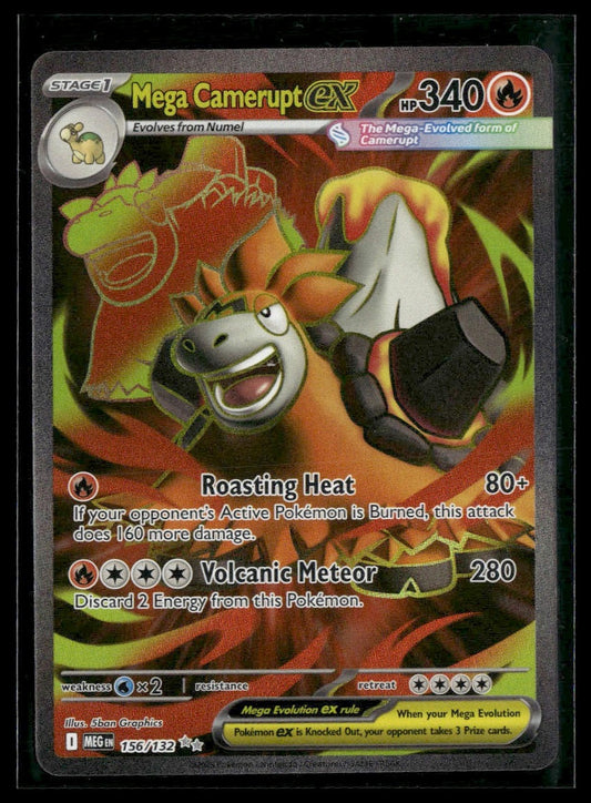 Mega Camerupt ex #156/132 Mega Evolution NM