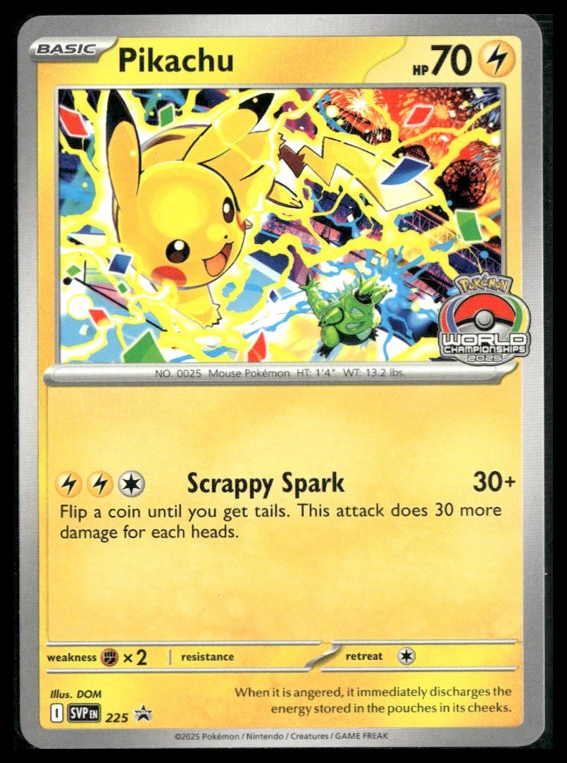 Pikachu #225 World Championships 2025 NM