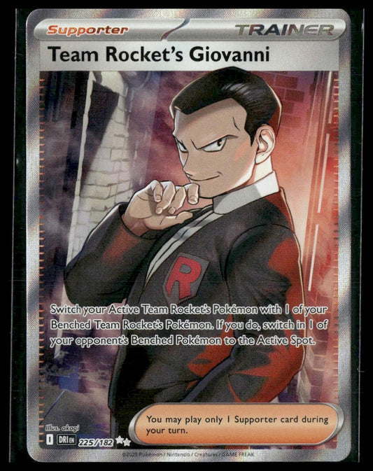Team Rocket's Giovanni #225/182 Destined Rivals VLP