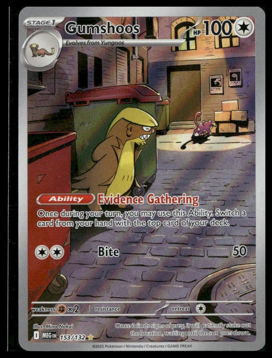 Gumshoos #153/132 Mega Evolution NM