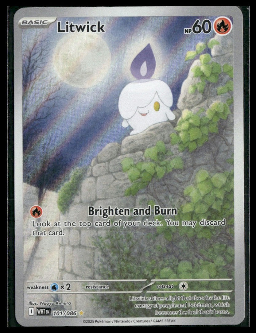Litwick #101/086 White Flare NM