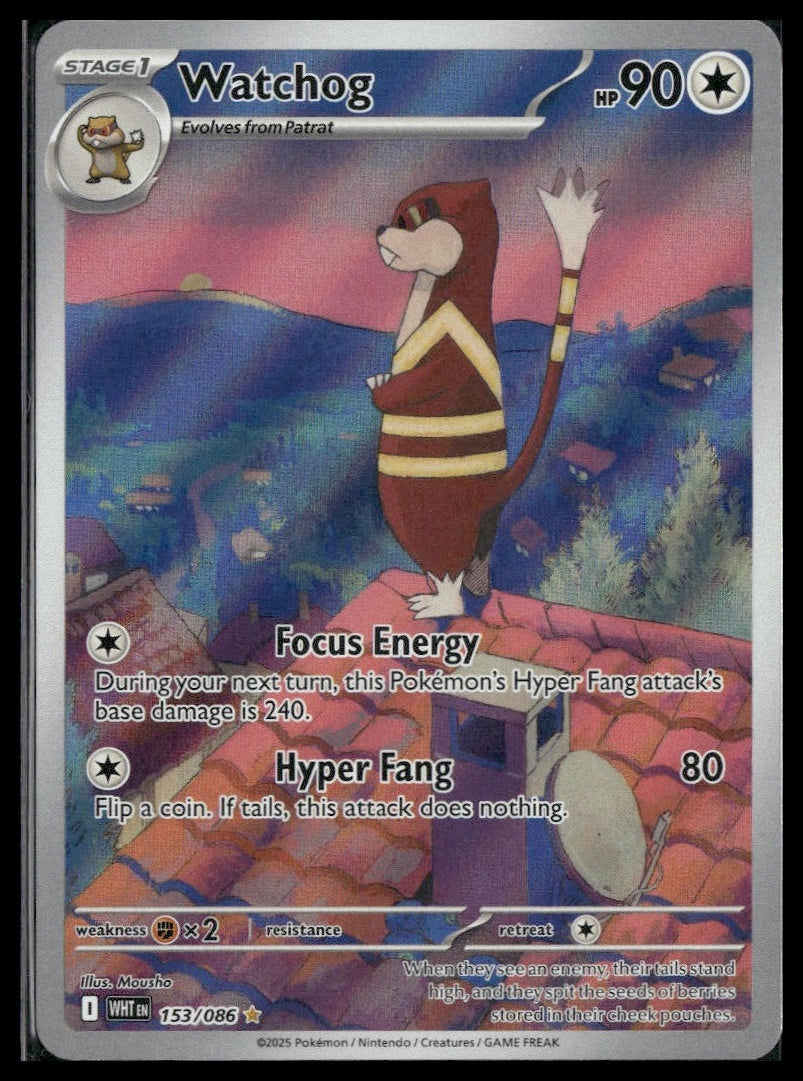 Watchog #153/086 White Flare NM