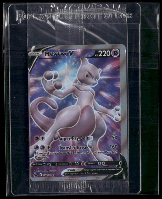 Mewtwo V #SWSH229 SEALED Holoshift Miscut Sword & Shield Promo Cards NM