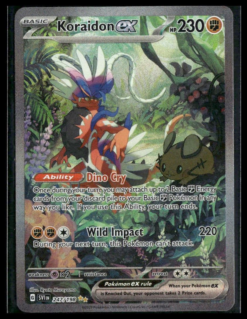 Koraidon ex #247/198 Scarlet & Violet Base Set LP