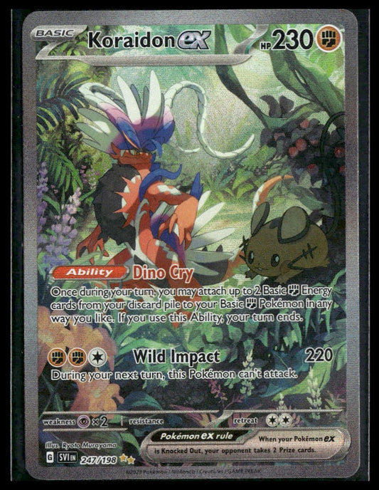 Koraidon ex #247/198 Scarlet & Violet Base Set LP