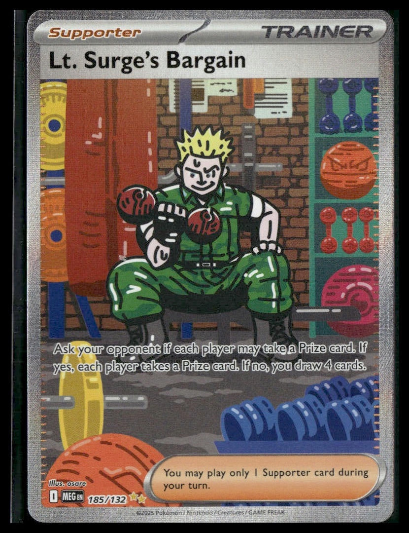 Lt. Surge's Bargain #185/132 Mega Evolution NM