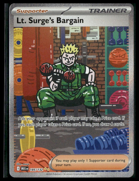 Lt. Surge's Bargain #185/132 Mega Evolution NM