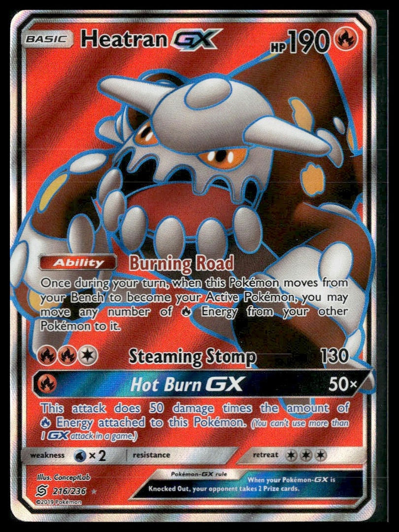 Heatran GX (Full Art) #216/236 SM - Unified Minds LP