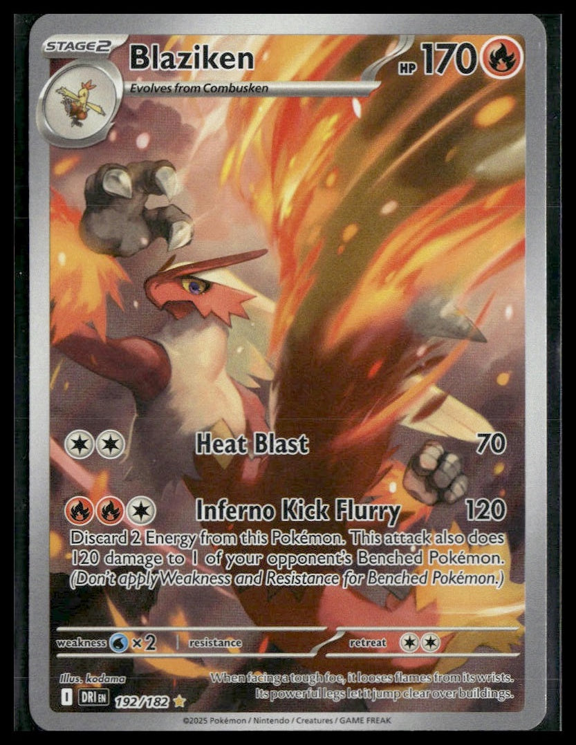 Blaziken #192/182 Destined Rivals NM