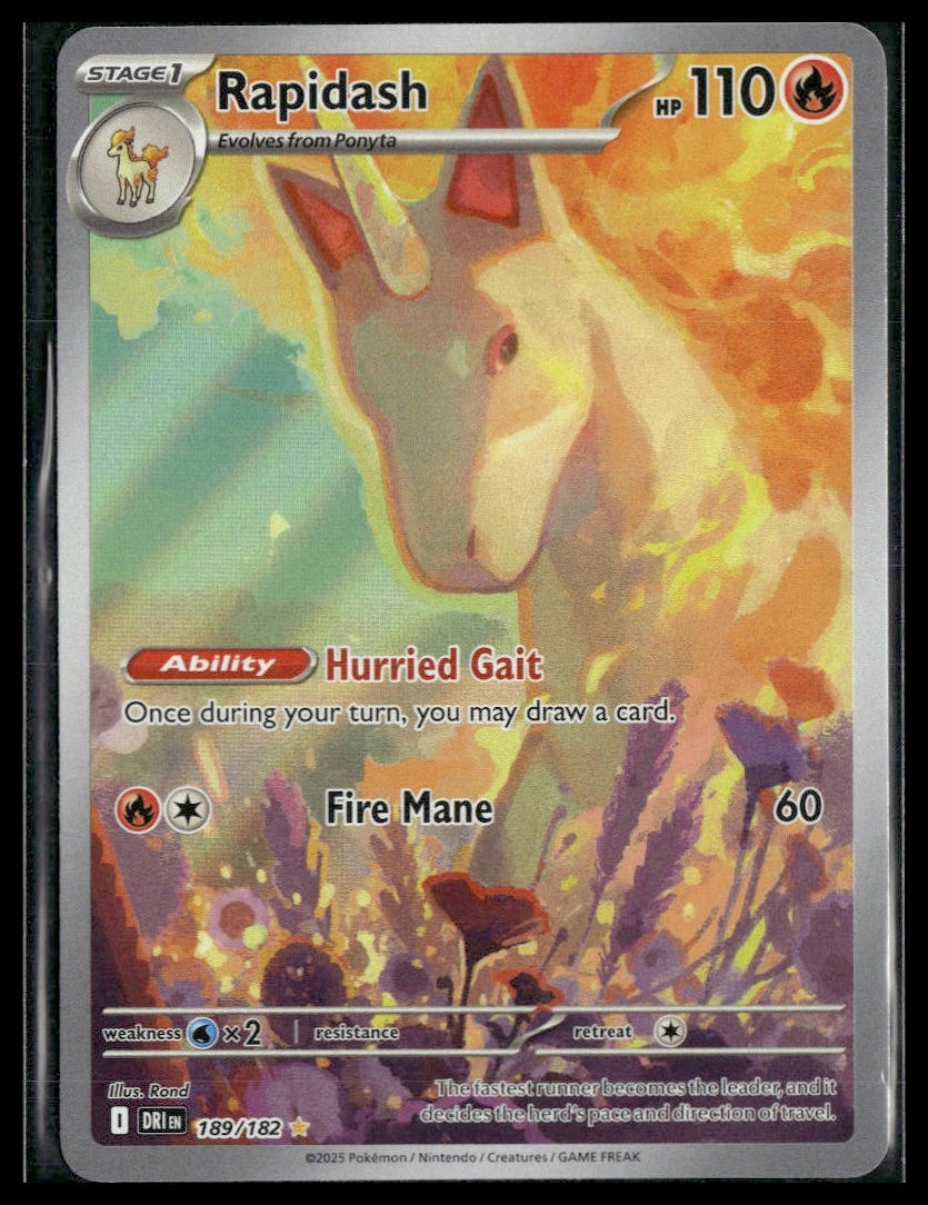 Rapidash #189/182 Destined Rivals NM