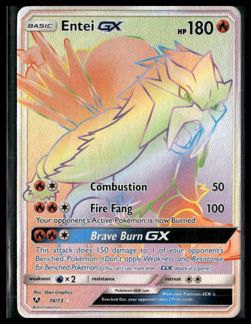 Entei GX (Secret) #74/73 Shining Legends VLP