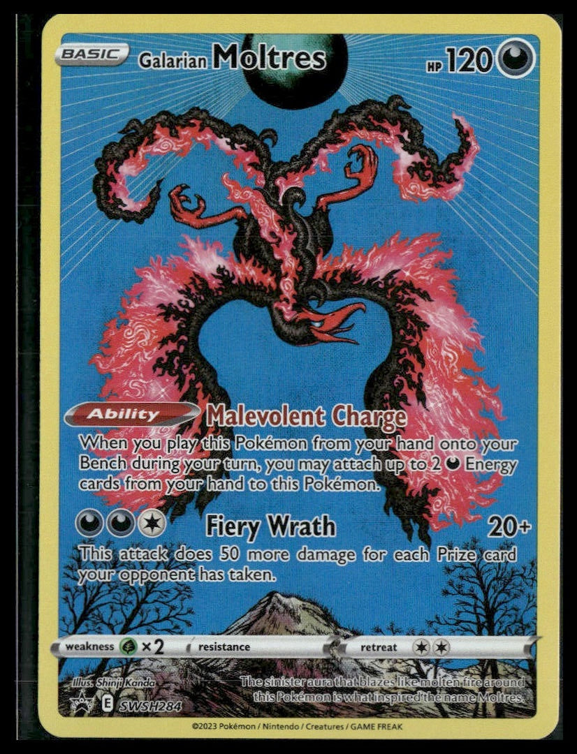 Galarian Moltres #SWSH284 Crown Zenith Tin Promo LP