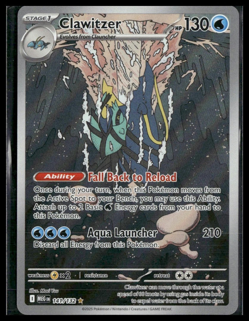 Clawitzer #141/132 Mega Evolution NM