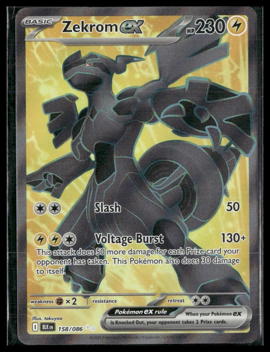 Zekrom ex #158/086 Black Bolt VLP