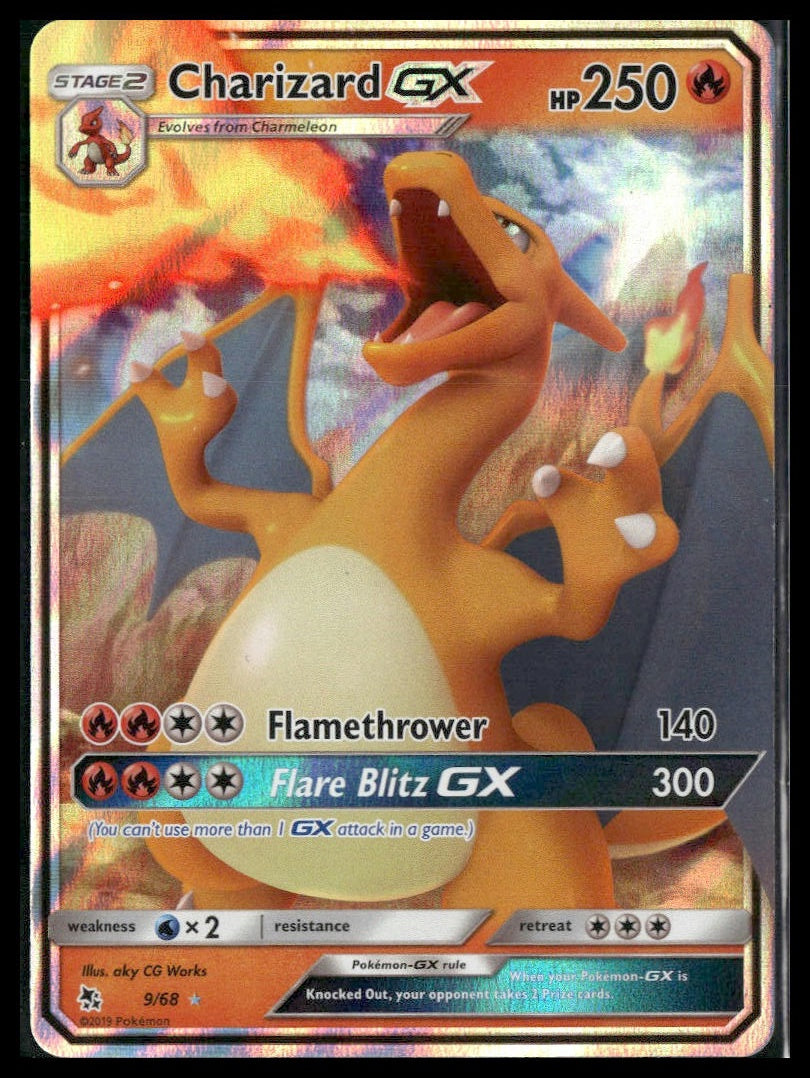 Charizard GX #9/68 Hidden Fates NM