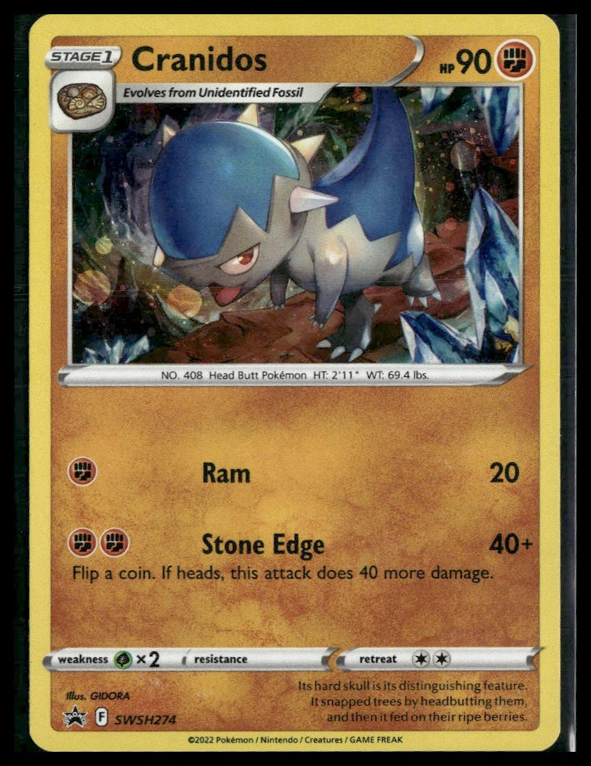 Cranidos #SWSH274 Sword & Shield Promo Cards LP