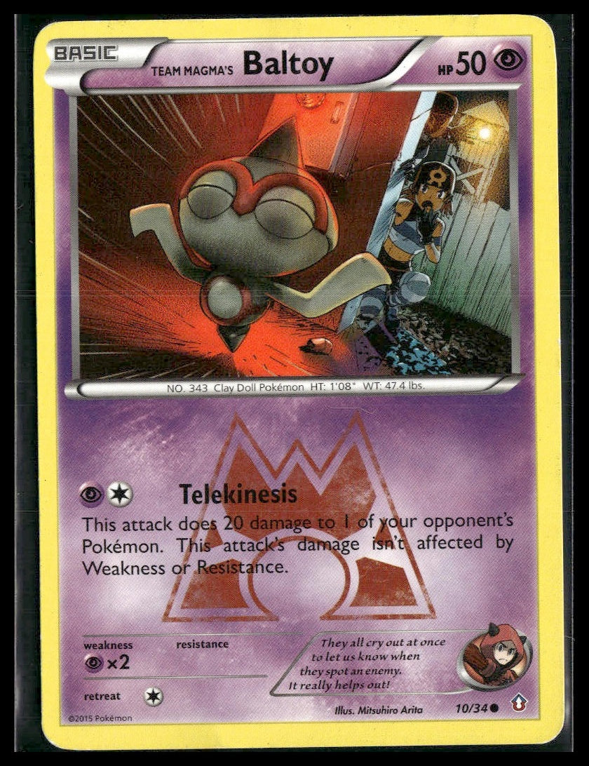 Team Magma's Baltoy #10/34 Mitsuhiro Arita Double Crisis MP