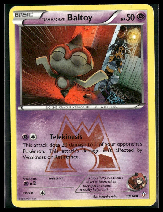 Team Magma's Baltoy #10/34 Mitsuhiro Arita Double Crisis MP