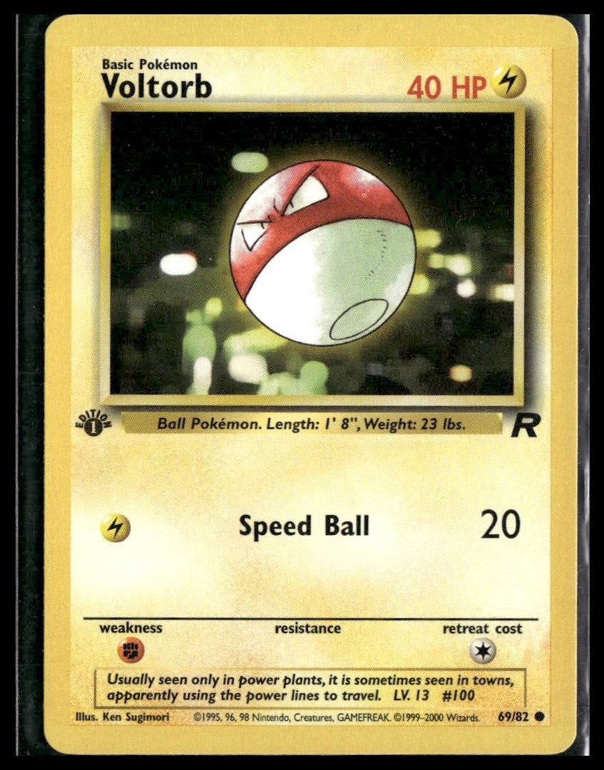 Voltorb #69/82 1st Edition Team Rocket LP