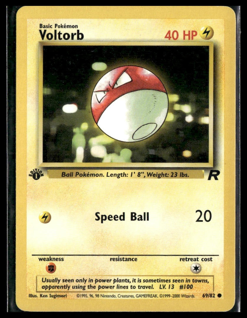Voltorb #69/82 1st Edition Team Rocket LP