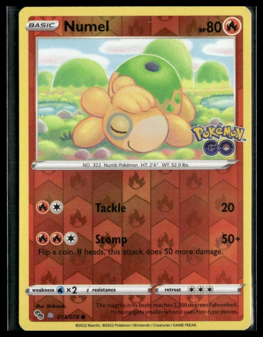 Numel (Peelable Ditto) #013/078 Shibuzoh. Pokemon GO LP