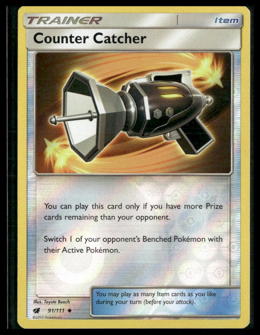 Counter Catcher #91/111 Reverse Holo SM - Crimson Invasion LP