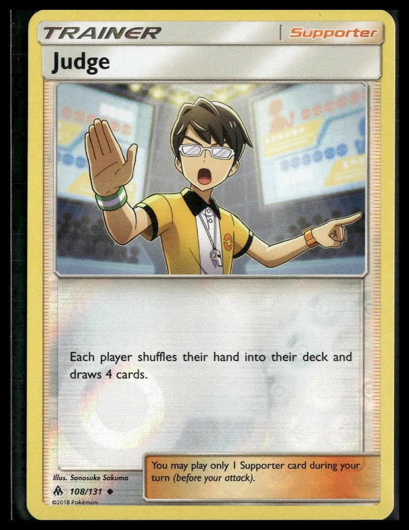 Judge #108/131 Reverse Holo SM - Forbidden Light LP