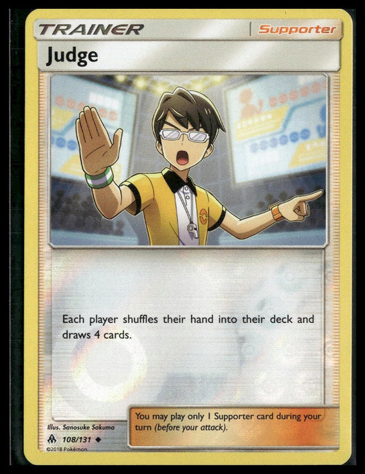 Judge #108/131 Reverse Holo SM - Forbidden Light LP