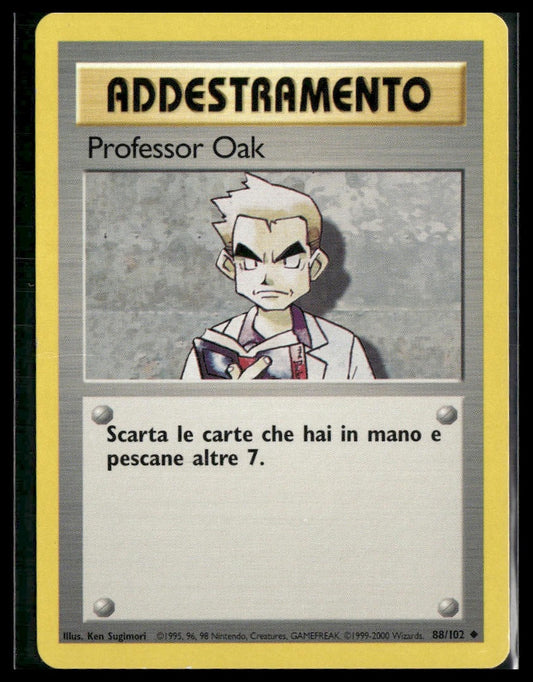 Professor Oak #088/102 ITALIAN Base Set LP