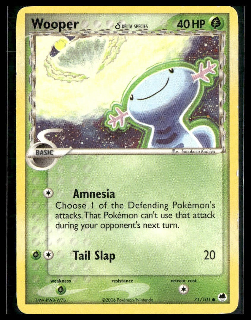 Wooper (Delta Species) #71/101 Tomokazu Komiya Dragon Frontiers LP