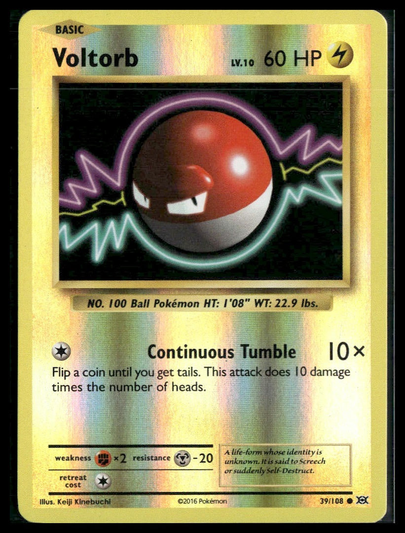 Voltorb #39/108 Reverse Holo Evolutions LP