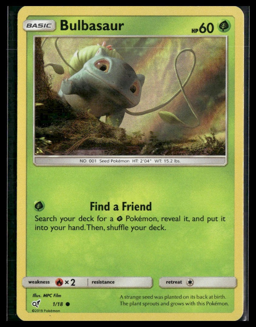 Bulbasaur #1/18 Holo Detective Pikachu VLP